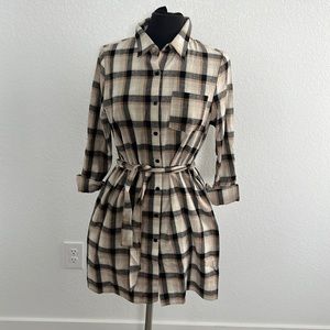 New Pink Lily Plaid Dress
